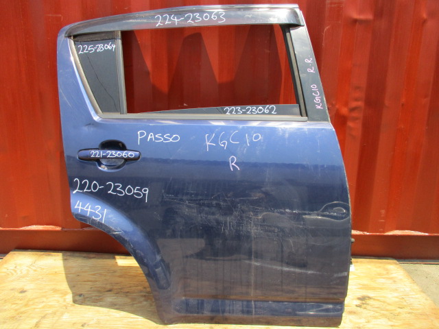 Used Toyota Passo DOOR SHELL REAR RIGHT